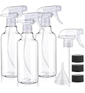 3 Pack Plastic Spray Bottles Empty Spray Bottle 10oz/300ml Heavy Duty Spraying Bottles Mist/Strea...