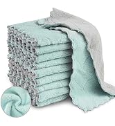 20 Pack Kitchen Dish Cloths, Super Absorbent Microfiber Cleaning Cloth for Cleaning Dishes, Kitch...