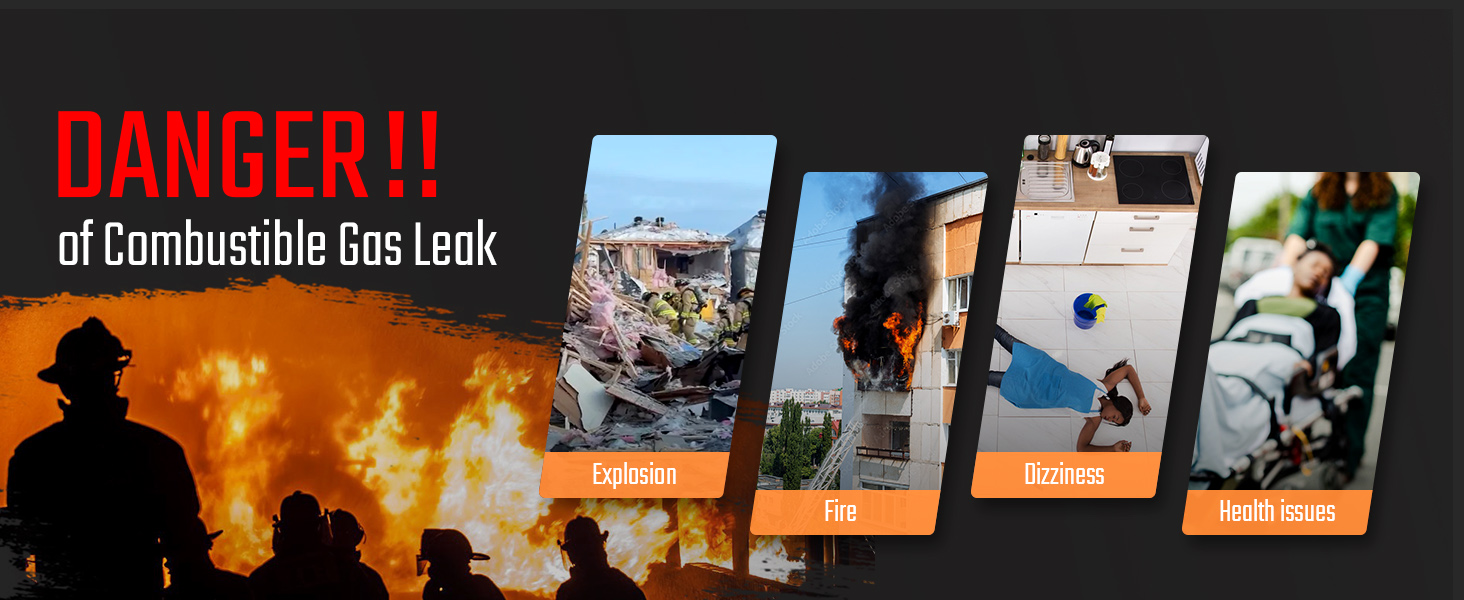 TOPTES PT520A Gas Leak Detector Natural Gas Detector