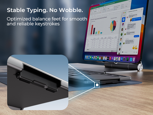 Foldable Keyboard with Touchpad