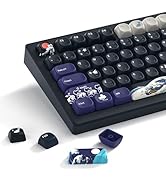 Womier PBT Keycaps 60 65 75 100 Percent, MOA Keycaps Dye-Sublimation, Cute Custom Keyboard Key Ca...