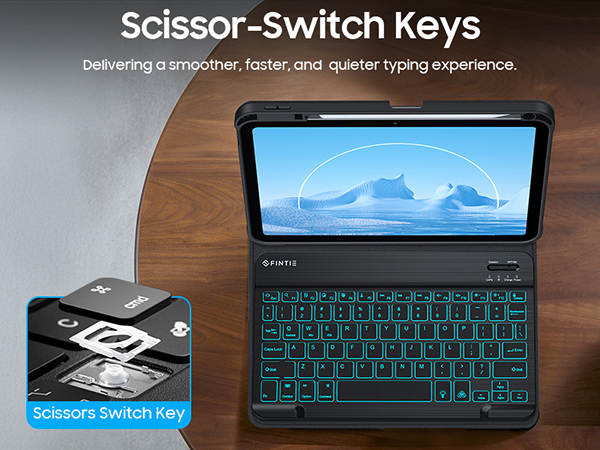 iPad A16 case with keyboard