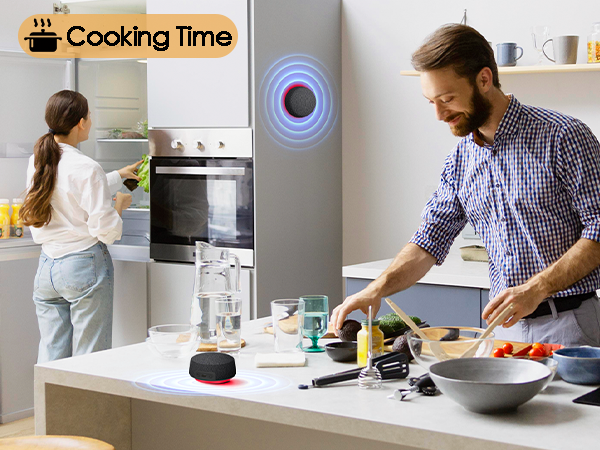 magnetic speaker for cooking use