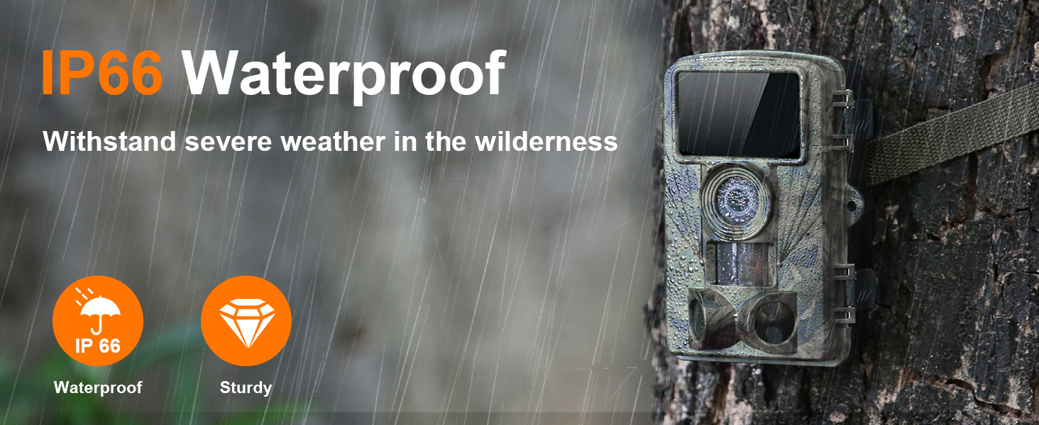 trail cameras with night vision motion activated waterproof