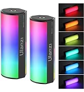 ULANZI 2 Pack Handheld Light Wand, 360° RGB LED Video Light for Photography, 2000mAh Rechargeable...