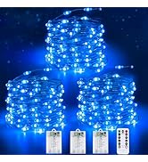 3 Pack Fairy Lights Battery Operated with Remote Control Timer, 26 FT 80 LED String Lights Outdoo...