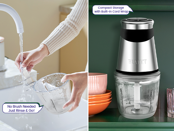 easy cleaning and stroage