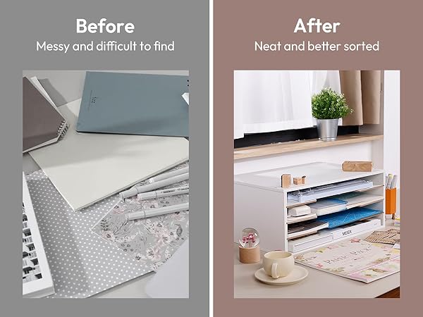 desk paper organizer