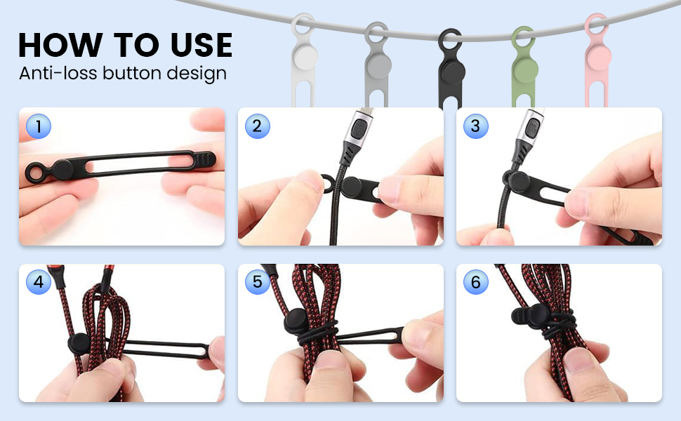 Silicone Data Cable Organizer