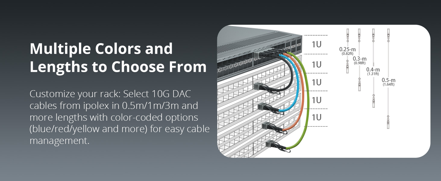 multiple colors and lengths