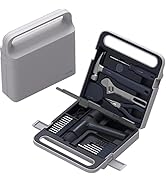 Tool Set, HOTO 12V Cordless Brushless Drill Tool Set, Drill Driver with LED Display Screen, Screw...
