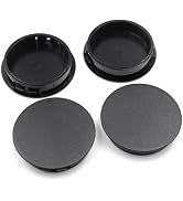 EASYEAH 2"(50mm) Plastic Hole Plug for Round Holes, Flush Type Snap in Locking Door Screw Shelf H...