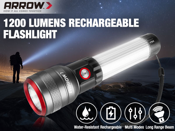 1200 LUMENS RECHARGEABLE FLASHLIGHT