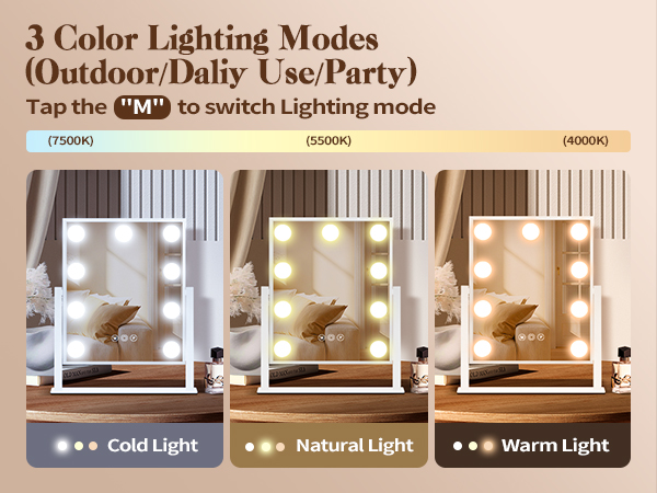 Make up Mirror with Lighting