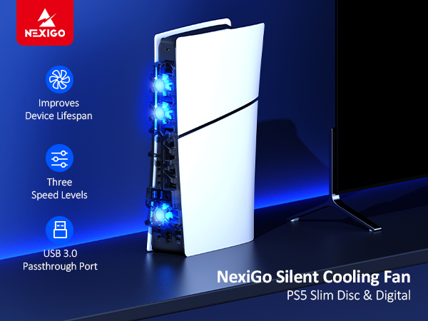 Using cooling fans directly on the PS5 Slim console