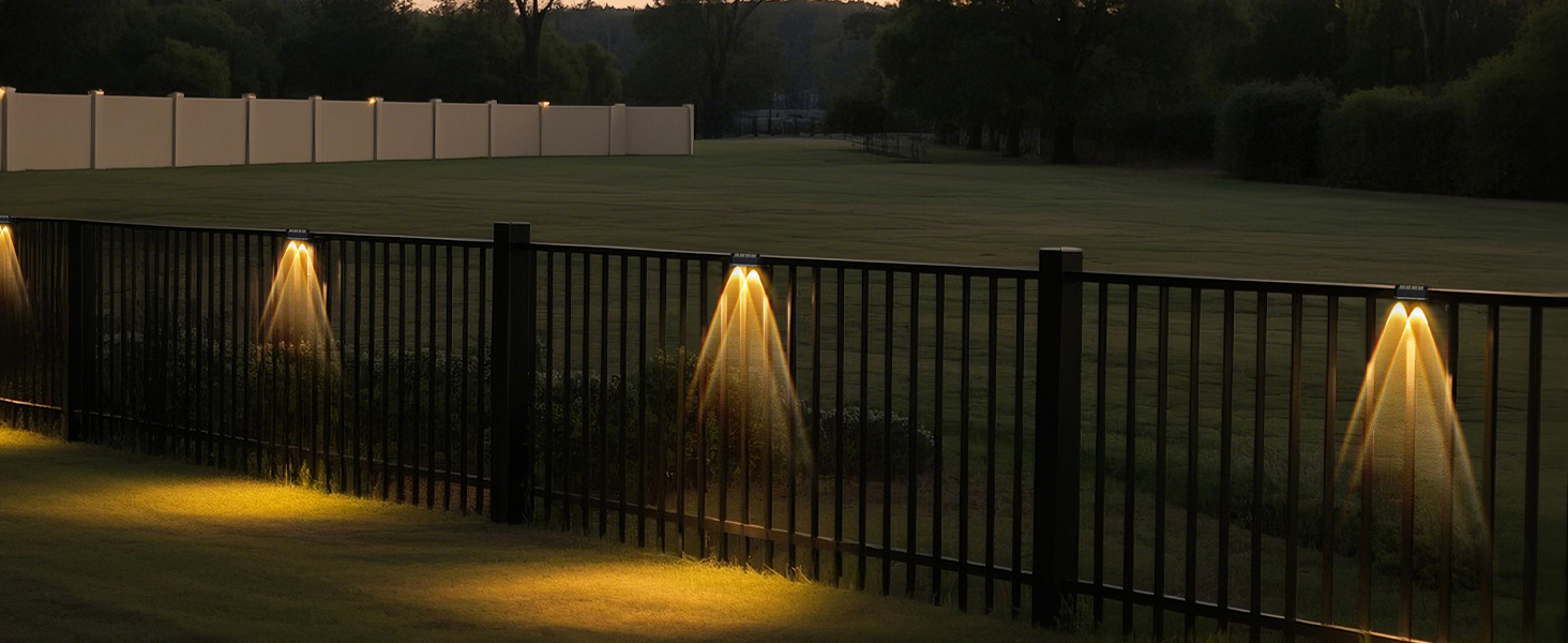 fence solar lights