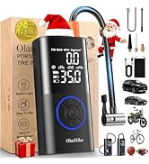 OlarHike Tire Inflator Portable Air Compressor, Smart Dual Hose System, 160PSI Auto Air Pump for ...