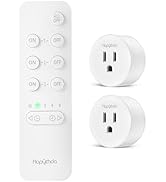 HAPYTHDA Remote Control Outlet Plug with Countdown Function, 15A/1500W, 500 Feet RF Range Wireles...