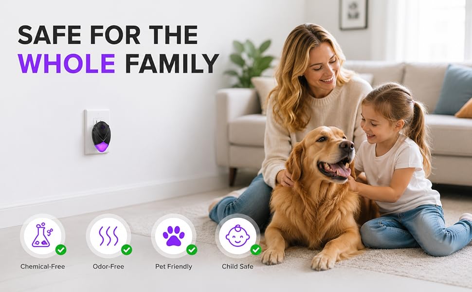 2026 Upgraded Ultrasonic Repeller 6 Packs, Indoor Ultrasonic Repellent for Roach