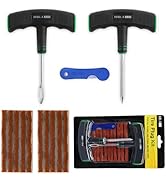 HolaKit Tire Plug Kit, 13PCS Tire Repair Kit with Self-Vulcanizing Plugs, Ergonomic Oversized &amp; R...