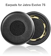 Replacement Ear Pads for Jabra Evolve 75(75UC 75MS 75SE) Stereo Wireless Bluetooth Headset, Headp...