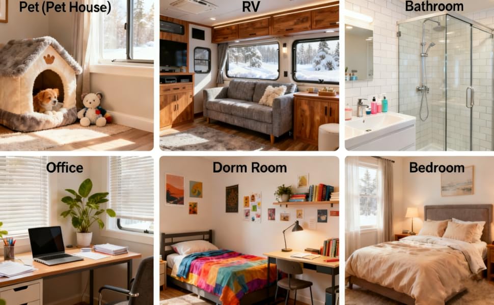 Smart space heaters are suitable for pet houses