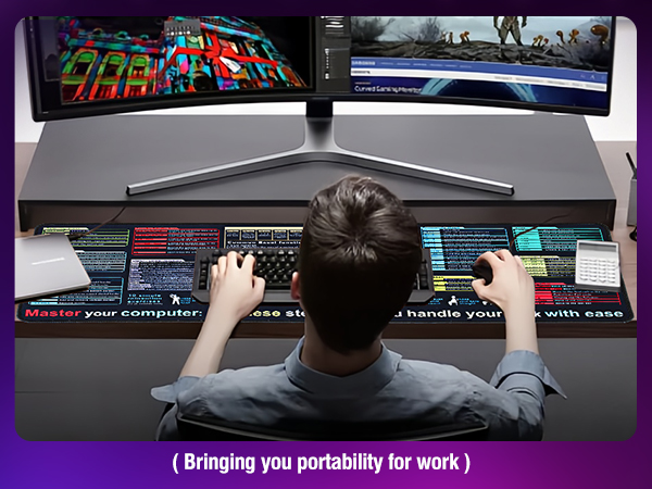 desk mat for keyboard and mouse
