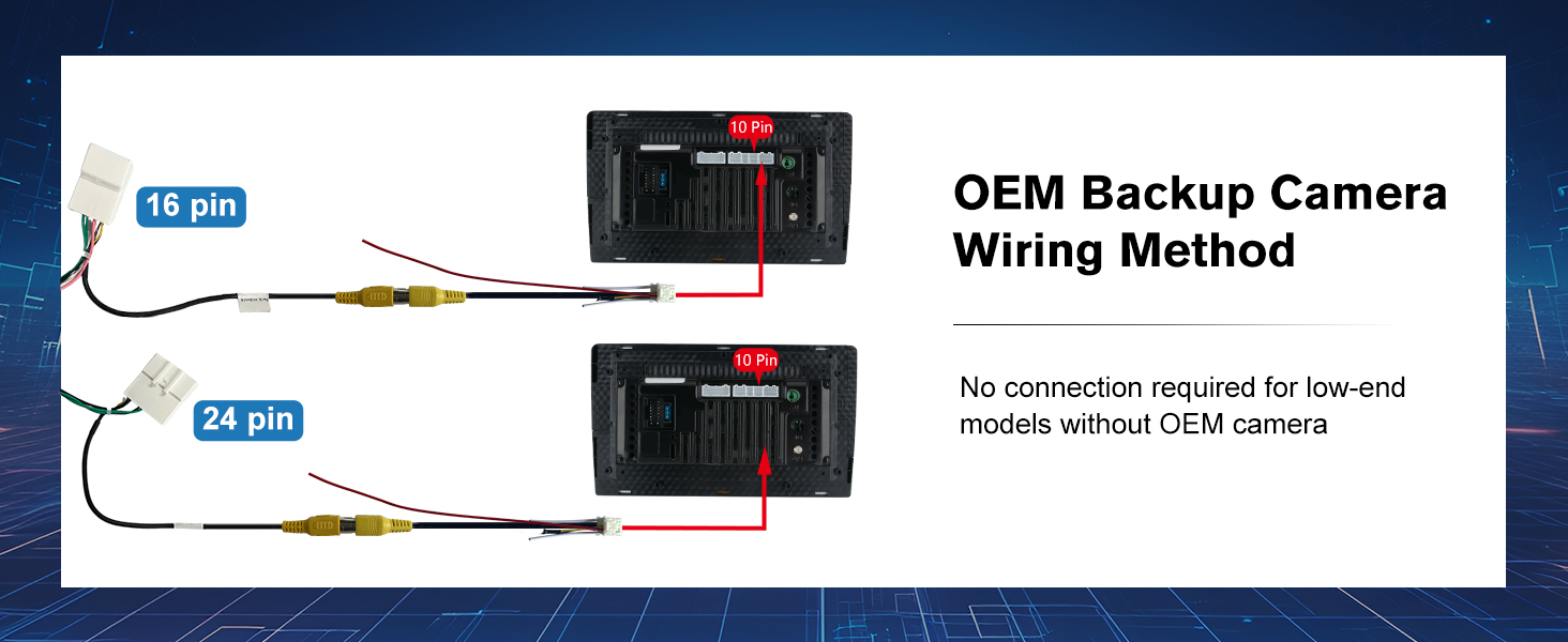 OEM Backup Camera installation drawings