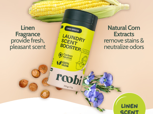 Transparent formula with natural corn extract &amp; linen scent, 100% vegan and free of harsh chemicals