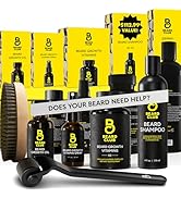 The Beard Club Advanced Beard Growth Kit - Derma Roller, Growth Oil, Vitamins and Vitamin Spray, ...