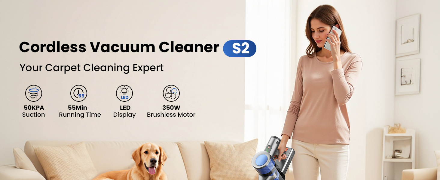 Cordless stick vacuum cleaner