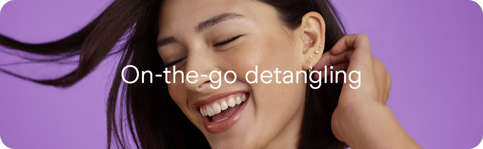 on-the-go detangling