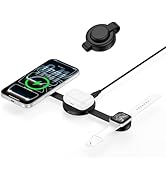 iPhone 17e 3 in 1 Wireless Charging Station, Foldable Portable Travel Magnetic Charging Pad for i...