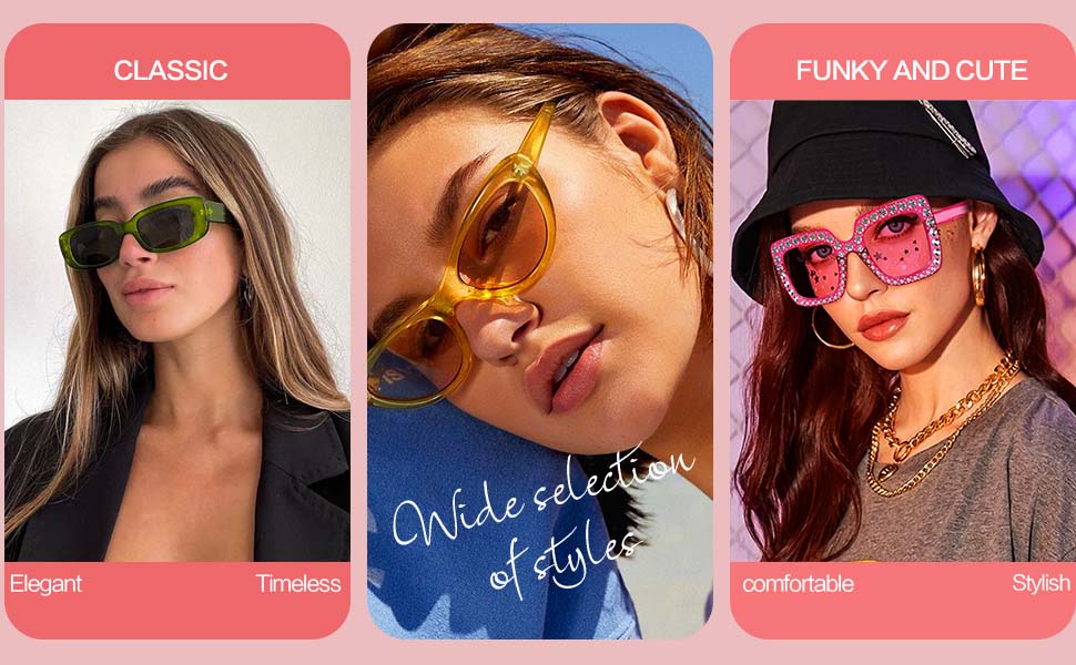 Mixed Style Party Sunglasses Retro Colored Party Favors