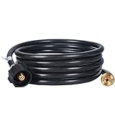 GasSaf 12 Feet Propane Tank Adapter Hose Assembly 1 lb to 20 lb Converter Replacement for QCC1 Ty...