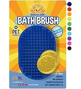 Bodhi Dog New Grooming Pet Shampoo Brush | Soothing Massage Rubber Bristles Curry Comb for Dogs &amp;...