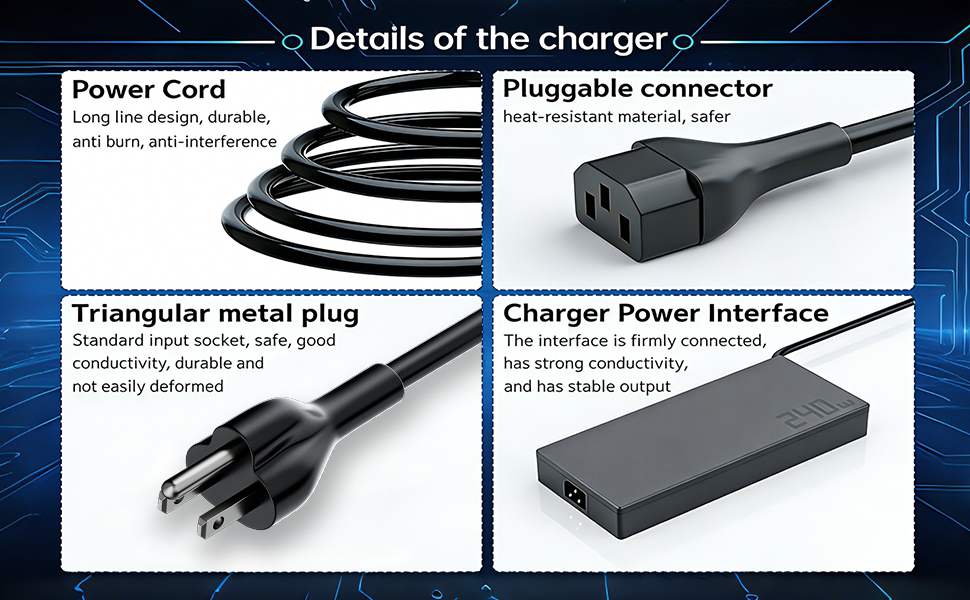 Details of the charger compatible with ASUS laptops