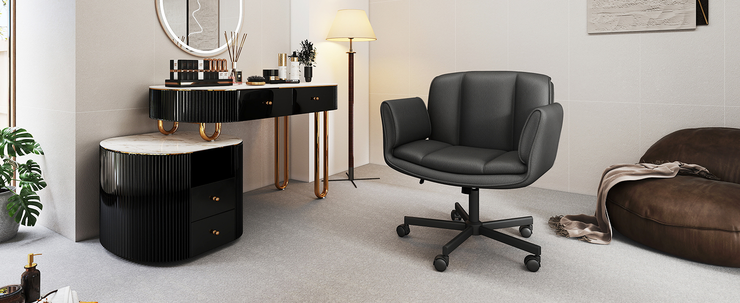 Comfy Wide Vanity Chair