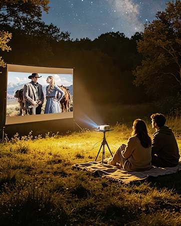 KHQ mini Projector outdoor