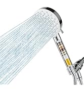 UltrTxenova Filtered Shower Head with Handheld,High Pressure 6 Spray Mode Showerhead with Filters...