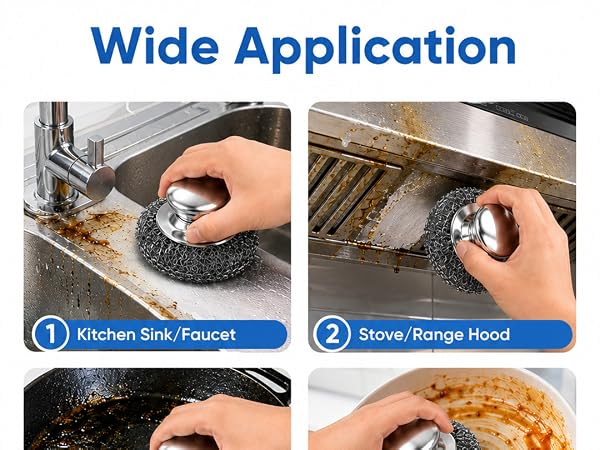 steel scrubber for dishes