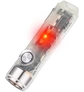 RovyVon A5 G4 Small Keychain Flashlight 650 Lumens USB C Rechargeable | 9 Modes Multi-Functional ...