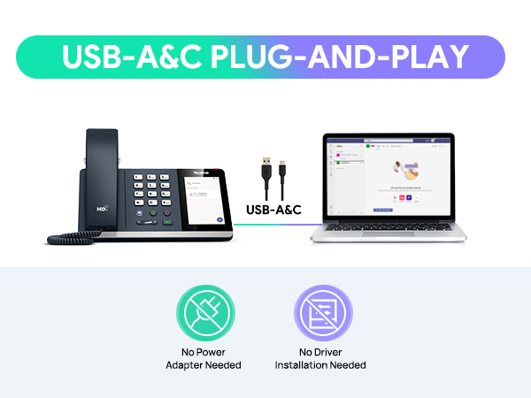 Yealink MP45 USB Phone teams phone office phone bussiness phones for office pc
