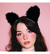 Aceorna Cat Ears Headband Cute Furry Hairband Soft Neko Ears Headpiece Cat Hair Accessories for W...