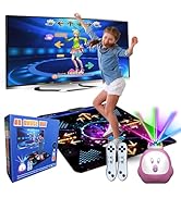 YRPRSODF Dance Mat for Kids and Adults, Musical Electronic Dance Step Pad with 100+ Games, 200+So...
