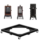 MOASKER Heavy Duty All Steel Smoker Stand with Rolling Wheels Base for Vertical Electric Smoker&amp;D...