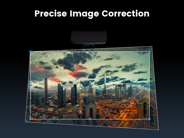 BenQ W2720i projector allowing corner fit of eight different points