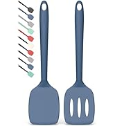 Coukre 2 Pack Silicone Spatula Set, High Heat Resistant, BPA Free Kitchen Spatula, Solid &amp; Slotte...