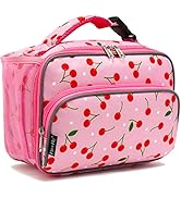 FlowFly Kids Lunch box Insulated Soft Bag Mini Cooler Back to School Thermal Meal Tote Kit for Gi...