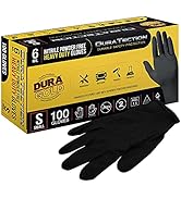 Dura-Gold HD Black Nitrile Disposable Gloves, Box of 100, Size X-Large, 6 Mil - Latex Free, Powde...